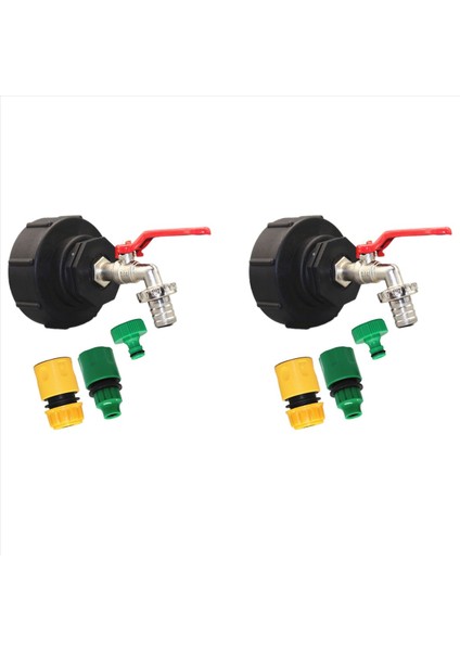 2x Ibc Çıkış Musluk 3/4 Inç Ibc Adaptörü S100X8 Pirinç Ibc Küresel Çıkış Vanası Musluk Çıkışı Yağmur Varil Tankı Aksesuarları (Yurt Dışından)