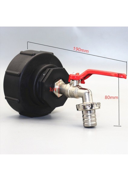 2x Ibc Çıkış Musluk 3/4 Inç Ibc Adaptörü S100X8 Pirinç Ibc Küresel Çıkış Vanası Musluk Çıkışı Yağmur Varil Tankı Aksesuarları (Yurt Dışından) fiyatları