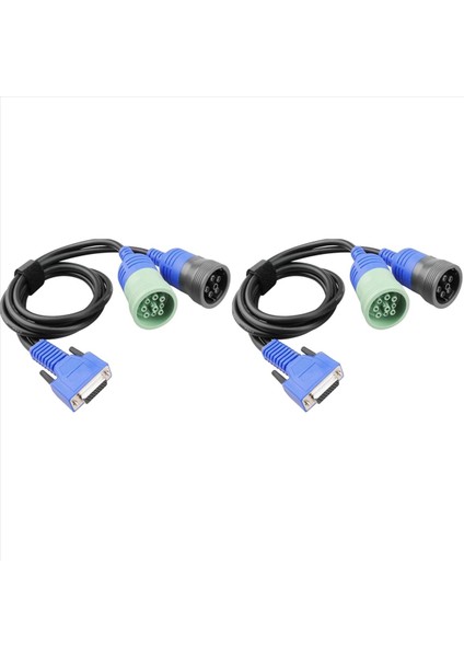 2x Kamyon Y Tipi Kablo Pn 493148 6pin + 9pin Deutsch Adaptörü Nexiq USB Bağlantısı Kamyon Arıza Dedektörü Aracı (Yurt Dışından)
