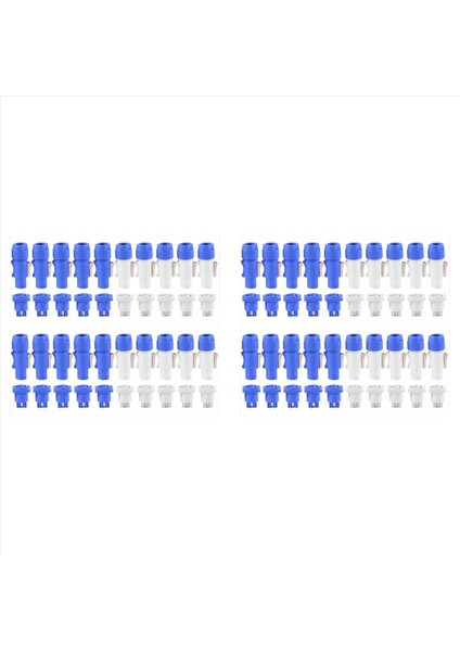 40SET Powercon Tip A NAC3FCA+NAC3MPA-1 Kasa Fiş Paneli Adaptörü (Yurt Dışından)