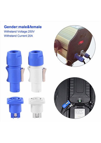 40SET Powercon Tip A NAC3FCA+NAC3MPA-1 Kasa Fiş Paneli Adaptörü (Yurt Dışından) fırsatları