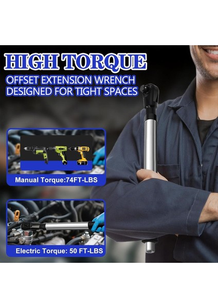 1/2 &quot;ofset Uzatma Anahtarı Etkisi, Dar Boşluklar Için 3&#39;ü 1 Arada Manuel/elektrik/pnömatik Etki Uzatma Cırcır, Adaptörler (Yurt Dışından) modelleri