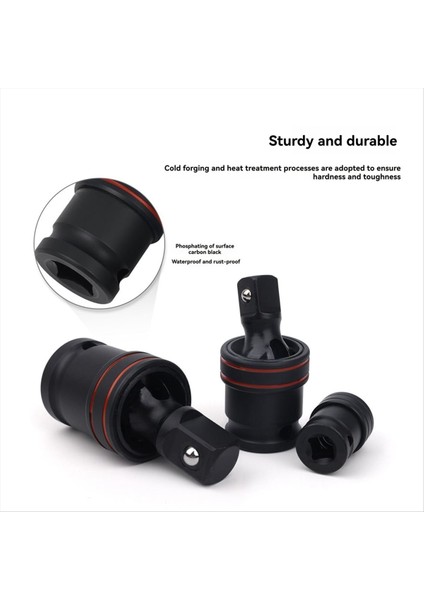 1/4 &quot 3/8&quot 1/2 &quot Inç Tahrikli Pnömatik Wobble Soket Hava Etkisi Üniversal Bağlantı 360° Döner Soket Elektrik Anahtarı Adaptörü (Yurt Dışından) fiyatları