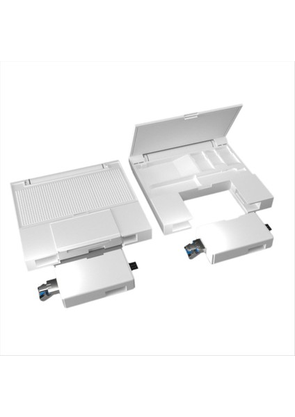 7 In1 Çok Fonksiyonlu Kart Okuyucu Depolama Kutusu Usb2.0 Tf Sd Kart Bellek Kartı Kılıfı Mikro Tip C Adaptör Kart Depolama Kutusu A (Yurt Dışından)