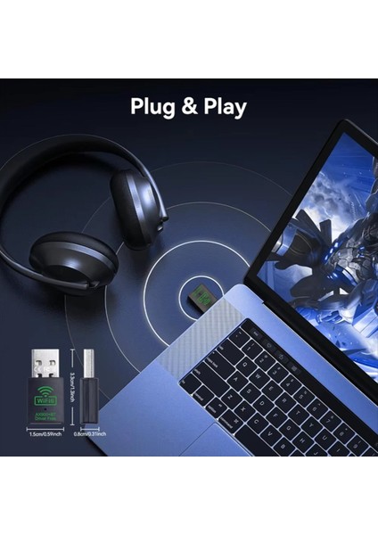 900MBPS USB Wifi Bluetooth Adaptör 2 Içinde 1 Çift Bant 2.4g/5ghz Wi-Fi Dongle Kablosuz Ağ Kartı Alıcı Pc Dizüstü Bilgisayar (Yurt Dışından) modelleri