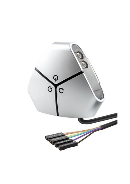 Bilgisayar Masaüstü Anahtar Pc Güç Açma/yeniden Başlat Düğmesi Çift USB Harici Uzantı Güç Kablosu Office B Için Açma/kapama Düğmesi (Yurt Dışından)