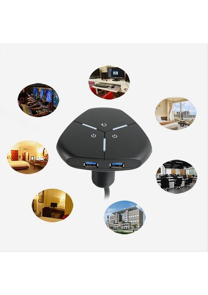 Bilgisayar Masaüstü Anahtar Pc Güç Açma/yeniden Başlat Düğmesi Çift USB Harici Uzantı Güç Kablosu Office B Için Açma/kapama Düğmesi (Yurt Dışından) fırsatları