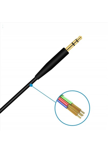 Bose Için 2x QC35 Kulaklık Kablosu QC25 QC35 Iı QC45 Soundtrue Ses Tonu 3 5 Ila 2 5 Taşınabilir Çift Kayıt Kablosu Siyah (Yurt Dışından) indirimleri