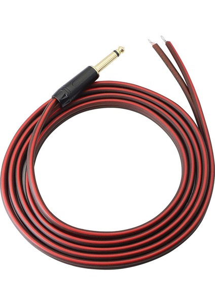 2x 1/4 Ts Hoparlör Tel Ses Kablosu 6 35MM Erkek Mono Adaptör Açık Uç Altın Kaplama Ofc Hifi Ts Hoparlör (Yurt Dışından) indirimleri