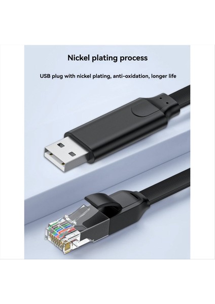 USB - RJ45 Konsol Kablosu RS232 Dizüstü Bilgisayar Için Seri Adaptör USB RJ45 8P8C Dönüştürücü Konsol Kablosu 180CM (Yurt Dışından) modelleri