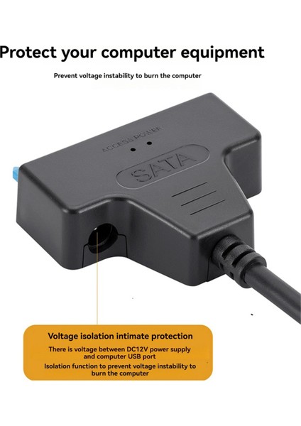 2 5/3 5 Inç Mobil Sabit Sürücü Için Typec+Usb 3 0 - Sata Sabit Disk Adaptör Kablosu Sabit Disk Sürücü Dönüştürücü (Yurt Dışından) fırsatları
