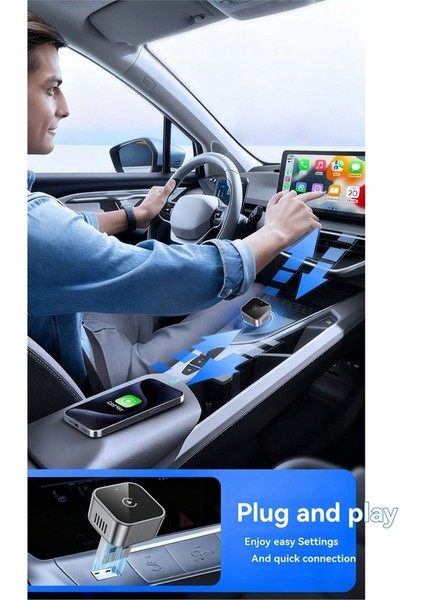 Kablosuz Carplay Android Auto Araç Adaptörü Kablolu Carplay&#39 I Kablosuz USB Dongle Adaptörüne Yükseltme Tak ve Çalıştır A (Yurt Dışından) modelleri