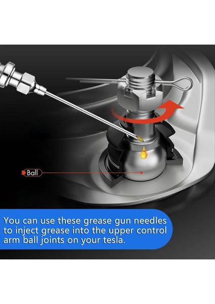 Greas -Gun Iğne Ucu Kiti - Bent &amp; Düz Nozullar, Lastik Botlara, Bilyalı Eklemlere ve Burçlara Uyuyor - Enjektör Adaptörü (Yurt Dışından) fiyatları
