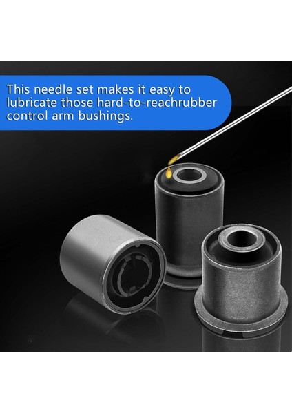 Greas -Gun Iğne Ucu Kiti - Bent &amp; Düz Nozullar, Lastik Botlara, Bilyalı Eklemlere ve Burçlara Uyuyor - Enjektör Adaptörü (Yurt Dışından) modelleri