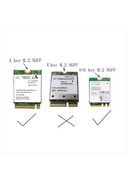M 2 Wifi Adaptör Konnektörü A Anahtar A + E Anahtar 2230 M 2 Wifi Kablosuz Kart Adaptörü Macbook Air Wifi Kartı Için 2013-2017 (Yurt Dışından) modelleri