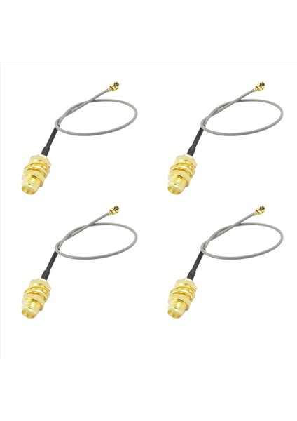 Wifi Network Için 4x U Fl Ipx - Sma Kadın Pigtail Kablosu 1 13MM (Yurt Dışından)