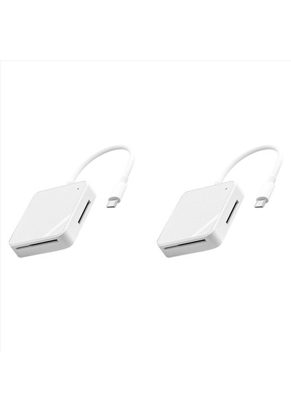 2x 4 In 1 Hafıza Kartı Okuyucu Adaptörü Tip C Usb-C Akıllı Medya Otg M2 Sd Sm Xd Kart Okuyucu Android Aksesuarları Için (Yurt Dışından)