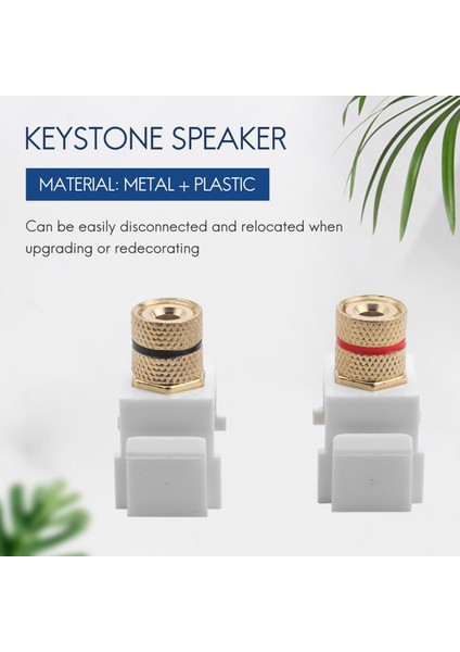 Hoparlör Post -In Muz Keystone Jack - Beyaz 10 Adet (Yurt Dışından) fiyatları