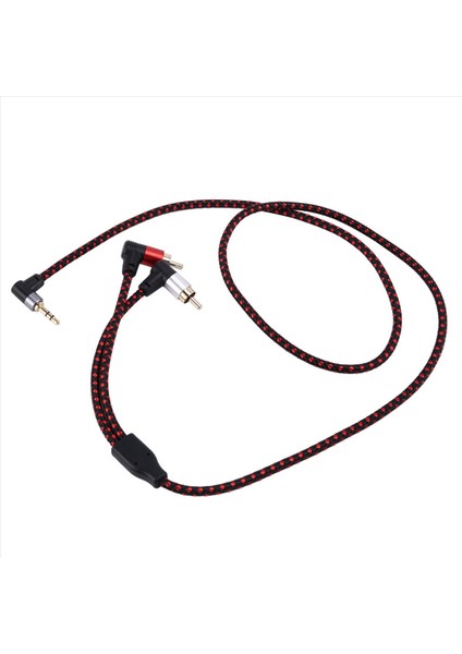 3x 90 Derece 3 5mm Erkek Ila 2 Rca Erkek Kablo Dik Açı Stereo Y Ayırıcı Kordon Mikrofon Kordon Takımı Dizüstü Bilgisayar 1m Için (Yurt Dışından) modelleri