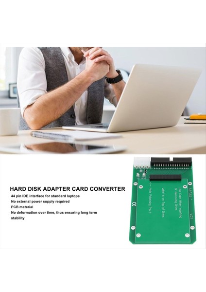 Ide 2.5 Ila 3.5 Adaptör, 2.5 Inç Ila 3.5 Inç Sata HDD Sdd 44PIN Ide Dönüştürücü Kartı, Pc Dizüstü Bilgisayar Masaüstü Için Sabit Disk Adaptörü (Yurt Dışından) indirimleri