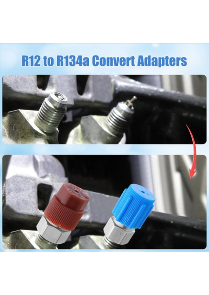 2x R12 - R134A Ac Bağlantı Parçası Dönüşüm Adaptör Kiti Hızlı Bağlantı Vanası A/c 90° Bağlantı Noktası Güçlendirme Adaptörü Yüksek/düşük Basınç (Yurt Dışından) indirimleri
