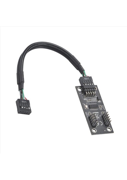 5x USB Hub USB Splitter Usb2 0 9pin Çift 9pin Hub Adaptörü Yükseltici Anakart USB 9pin Konnektör 1 Ila 2 Uzatma Kablosu (Yurt Dışından) fiyatları