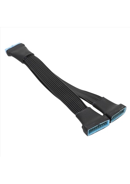 2x USB 3 0 Dişi Erkek 19/20 Pin 2 Port Splitter Kablo Anakart Aksesuarları Için Dahili Uzatma Adaptör Kablosu (Yurt Dışından) fiyatları