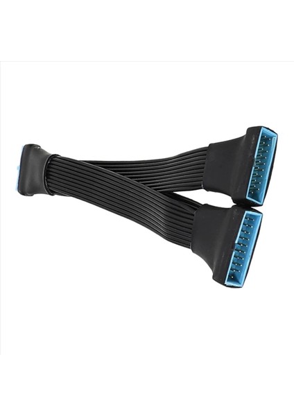 2x USB 3 0 Dişi Erkek 19/20 Pin 2 Port Splitter Kablo Anakart Aksesuarları Için Dahili Uzatma Adaptör Kablosu (Yurt Dışından) fırsatları