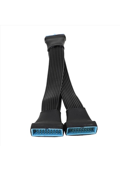2x USB 3 0 Dişi Erkek 19/20 Pin 2 Port Splitter Kablo Anakart Aksesuarları Için Dahili Uzatma Adaptör Kablosu (Yurt Dışından) indirimleri
