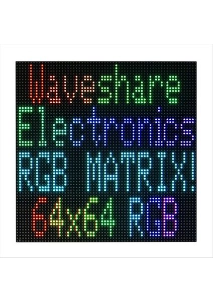 Raspberry Pi LED Dot Matrix Ekran Rgb Renk LED Uygulama Ekranı Parlaklık Ayarlanabilir HUB75 Arayüz Modülü Için Waveshare (Yurt Dışından) modelleri