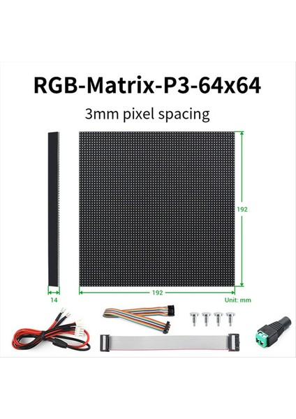 Raspberry Pi LED Dot Matrix Ekran Rgb Renk LED Uygulama Ekranı Parlaklık Ayarlanabilir HUB75 Arayüz Modülü Için Waveshare (Yurt Dışından) indirimleri