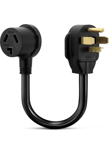 3 Prong&#39 Dan 4 Prong&#39 A Kurutucu Adaptörü 4 Prong&#39 Dan 3 Prong&#39 A Kurutucu Adaptörü Nema 14-30P Erkek - 10-30R Dişi Kurutucu Kablosu Adaptörü Abd (Yurt Dışından)