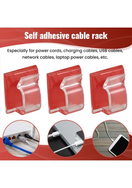 50 Adet Kendi Yapışkan Kablo Tutucusu Kablo Kelepçeleri Kablo Klipsleri Şarj Kabloları Için Kablo Yönetimi Organizatörü (Şeffaf) (Yurt Dışından) indirimleri