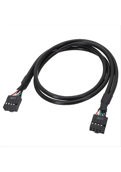 Ana Pano USB 9pin Dişi - Kadın Dahili Kablosu Usb2 0 Dahili Ana Tahta Başlık Kablosu (Yurt Dışından)