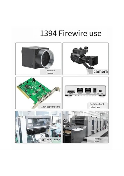 1 8m Firewire Kablosu Siyah Ieee 1394 Firewire 400&#39 Den Firewire&#39 A 400 Kablo 6pin Erkek - 6pin Erkek Kablosu (Yurt Dışından) indirimleri