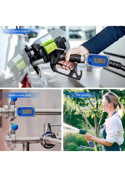 2 Takım 1 Inç Yakıt Akış Ölçer 3/4 Inç Adaptörlü Dijital Türbin Akış Ölçer 2 5-31 Gpm Satır Içi Npt Konu (Yurt Dışından) fırsatları