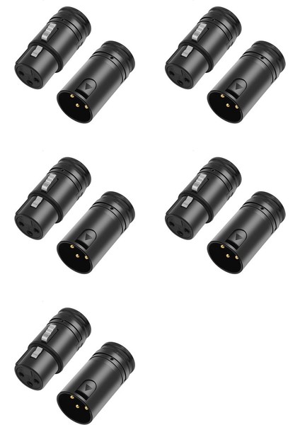 10X Erkek ve Dişi Kompakt Xlr Mikrofon Lehim Adaptörü Ayarlanabilir 90° 3pin Xlr Lehim Konnektörü 3 Pın Xlr Uçları (Yurt Dışından)