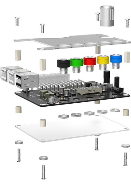 24PIN Atx Güç Kaynağı Breakout Tahtası Güç Modülü Ayarlanabilir Voltaj Düğmesi 6 Bağlantı Noktası USB 2 0 Qc2 0 Qc3 0&#39 I (Yurt Dışından) fiyatları
