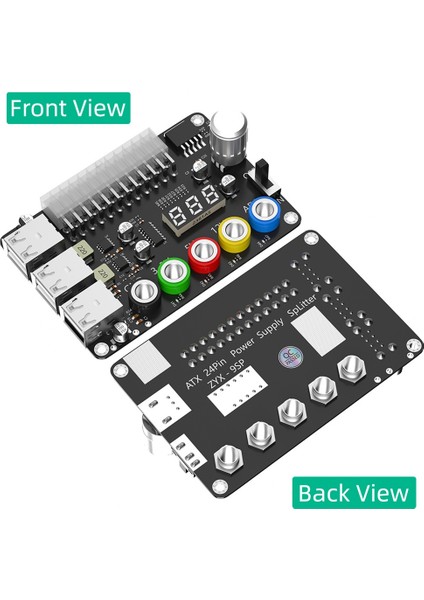 24PIN Atx Güç Kaynağı Breakout Tahtası Güç Modülü Ayarlanabilir Voltaj Düğmesi 6 Bağlantı Noktası USB 2 0 Qc2 0 Qc3 0&#39 I (Yurt Dışından) fırsatları