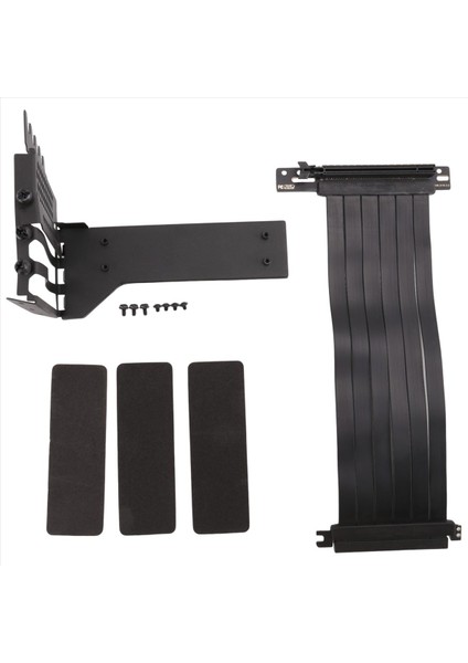 V-Gpukt 3 0 Dikey Stand 180 Ila 90 Derece Grafik Kartı Dikey Braket Pcı-E 3 0X16 RTX3060 2080 2060 Için Kablo Seti (Yurt Dışından) fiyatları