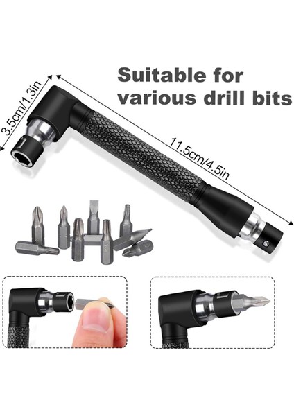 105° Açılı Matkap Adaptörü ve Darbeli Sınıf Soket Adaptörü ile 18 Adet Dik Açılı Matkap Ataşman Seti (Yurt Dışından) fırsatları