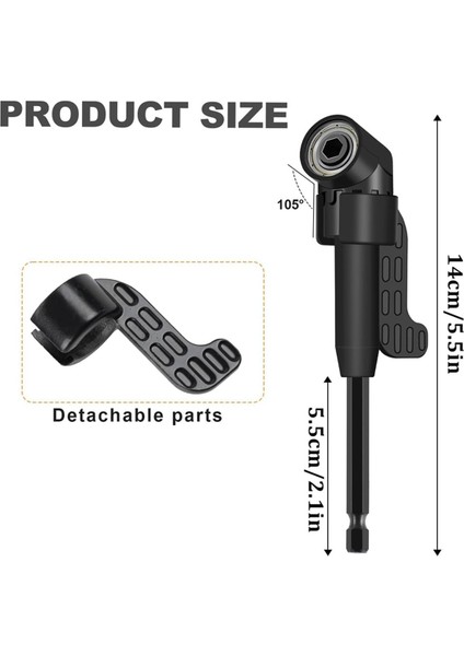 105° Açılı Matkap Adaptörü ve Darbeli Sınıf Soket Adaptörü ile 18 Adet Dik Açılı Matkap Ataşman Seti (Yurt Dışından) indirimleri