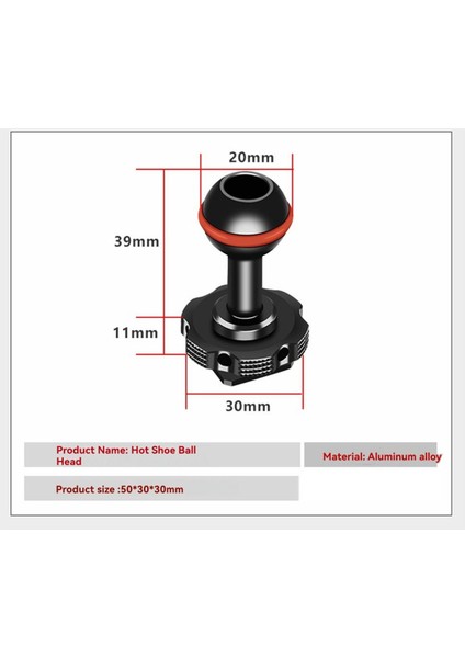 20MM Top Kafa Adaptörü Dağı Sıcak Ayakkabı Ballhead Dslr Kamera Monitörü Işık Tutucu ve Telefon Standı (Yurt Dışından) indirimleri