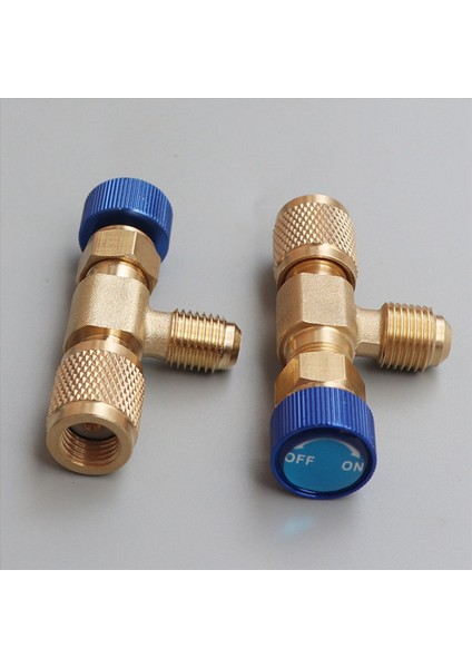 6x R22 Ac Valf 1/4 Inç Dolgu Bağlantısı A/c Soğutucu Vana Klima Onarımı ve Florür Güvenlik Adaptörü D (Yurt Dışından) fırsatları