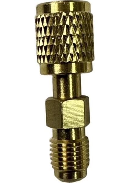 Mini R32 R454B Soğutucu Pirinç Adaptörü 1/4in Dişi 1/4in R32 Konu Adaptörü Hızlı Bağlantı Elemanları Ters Dişli Bağlantı (Yurt Dışından)