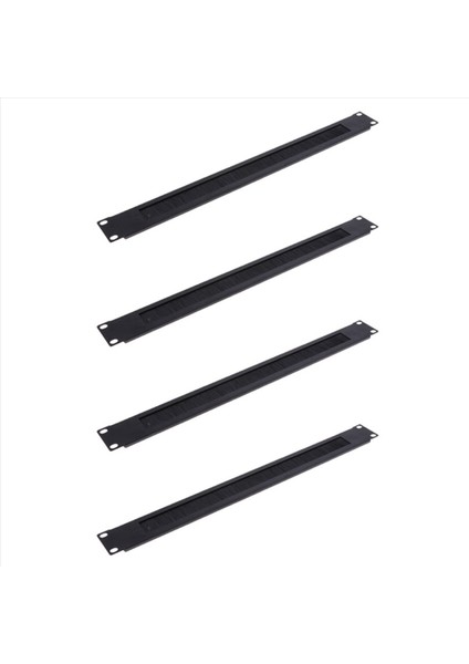 4pcs 1u 19INCH Raf Montaj Boşaltma Plakası Raf Montaj Boş Ağ Fırçası Panel Sunucusu Kablo Kablo Yönetimi (Yurt Dışından)