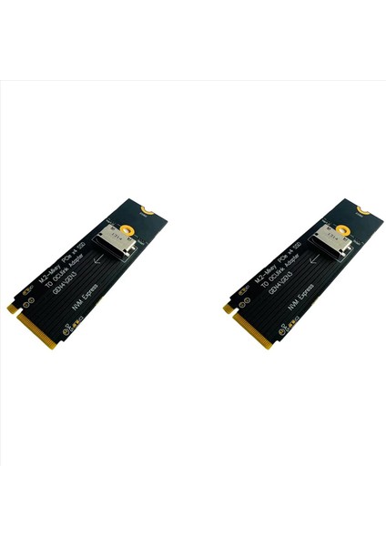 2x M 2 Nvme-U 2 Oculınk SFF-8612 Adaptör Pcı-E Ngff Çok Işlevli Kolaylık Adaptörü Gen4 (Yurt Dışından)