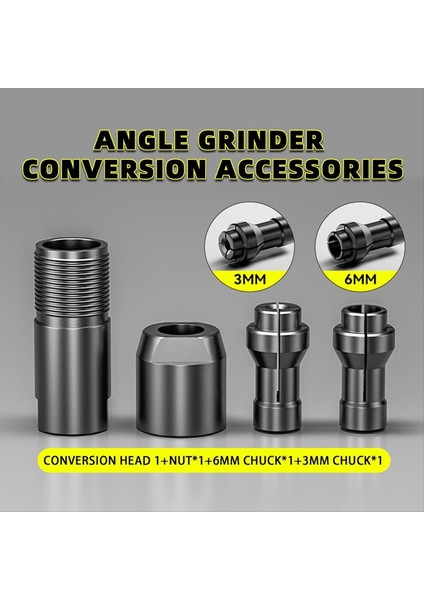 Açılı Taşlama Dönüşüm Aksesuarları 3/6mm Açılı Taşlama Dönüştürme Kafası M10 Diş Adaptörü Dönüştürür (Yurt Dışından) modelleri