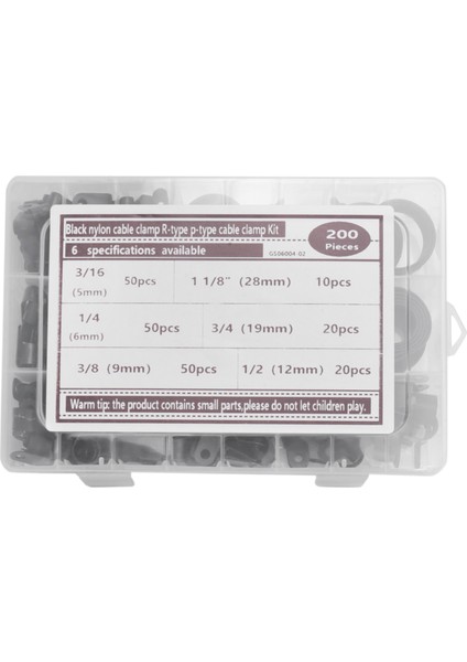 200PCS R-Tip P-Tip Kablo Kelepçeleri Plastik Naylon Tel Klip Çiftlik Kiti Donanım Araçları Kablo Klipsli Toka Klipsleri Bağlar (Yurt Dışından) modelleri