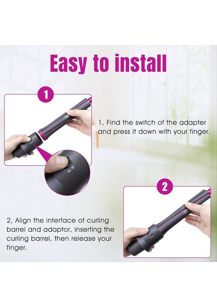 Dyson Airwrap Için Uzun Saç Maşası Fıçıları ve Dyson Saç Kurutma Makinesi Için Adaptör ile Airwrap Şekillendiriciye Dönüştürme (Yurt Dışından) modelleri